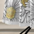 thumbnail image 4 of Coolnut 60" Floral Daisy Pattern Tablecloth, Durable Round Table Cloth Waterproof Stain Proof Camping Tablecloths for Outdoor Picnic Family Dinner Restaurant Decoration, 4 of 7