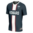 thumbnail image 2 of Men's GameDay Greats #1 Navy Howard Bison Lightweight Soccer Fashion Jersey, 2 of 4