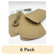 (6 pack) Hello Hobby Gift Pillow Box, 6 Pieces, Kraft, Size 3.5 x 4.75