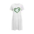thumbnail image 4 of biudgviw Saint Patrick's Day Women's Nightgowns Print Short Sleeve Sleepwear Casual Loose Crewneck Pajama Dress S-XXL, 4 of 5