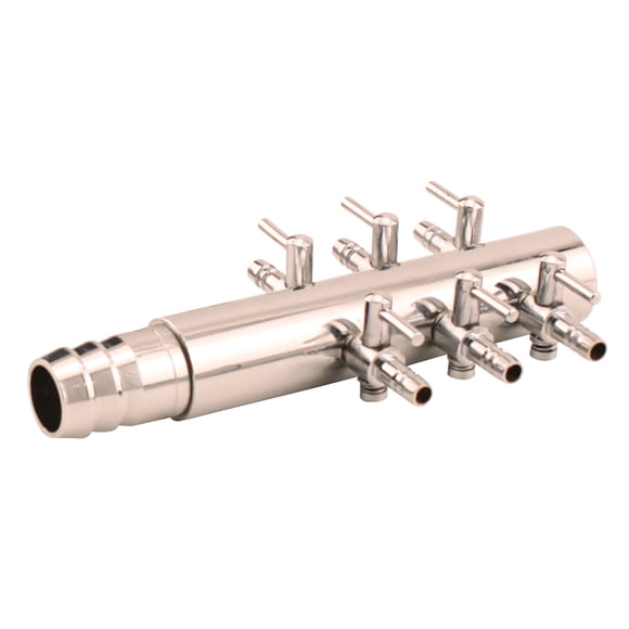EcoPlus Air Manifold Trumpet Style - 0.625" Inlet - 6 Valve Outlet