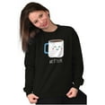 thumbnail image 5 of Matching Foodie Set Coffee Donut Unisex Plus Fleece Graphic Sweatshirt Brisco Brands 2X, 5 of 6