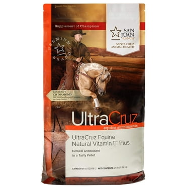 UltraCruz Equine Natural Vitamin E Plus Horse Supplement, 25 lb, Pellet