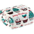 thumbnail image 3 of Lightweight Printed Throw Blanket- All Season, Ultra Soft, Cozy and Plush- Decorative Throw Blankets, Perfect for Lounging, 50 x 60 inches, Holiday Cupcakes, Throw Blanket, 3 of 6