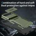 thumbnail image 5 of Compatible with iPhone Air Phone Case,With Sliding Camera Cover,2-in-1 Heavy Duty Design,Rugged Non-Slip Shockproof Anti-Scratch Protection Anti-fall Durable Phone Case,Darkgreen, 5 of 7