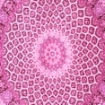 thumbnail image 1 of Ahgly Company Indoor Square Medallion Pink Traditional Area Rugs, 3' Square, 1 of 4
