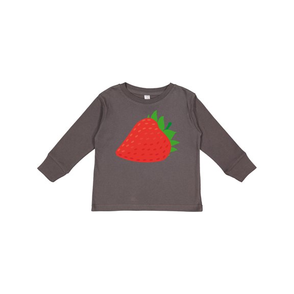 Inktastic Strawberry Fruit Boys or Girls Long Sleeve Toddler T-Shirt