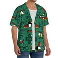 thumbnail image 2 of Gukieu Cartoon Air Transportation Print Men's Short-sleeved Shirts, Button-down Pocket Shirts, T-shirts, Beach Vacation Travel Summer Clothing-3X-Large, 2 of 5