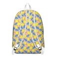 thumbnail image 3 of Yellow Citrus Fruit Print School Backpack, Cute Lemon Pattern Daypack with Fresh Summer and Retro Floral Style, 3 of 5