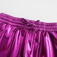 thumbnail image 5 of Girls Metallic Hot Shiny Sparkly Dance Outfits Sport Atletic Yoga Fitness Shorts Pants 4-12 Years, 5 of 9