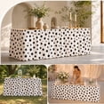 thumbnail image 3 of Hovilon Teacher Desk Skirt and Cabinet Curtain, 100% Polyester Table Skirt 180x70cm, Versatile Sink Bathroom Skirt Curtain for Classroom Party Home Storage and Office Organization, 3 of 7