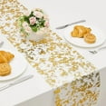 thumbnail image 4 of Table Runner Glitter Metallic Foil Thin Mesh Roll Sequin Tulle table Decor DIY, 4 of 9