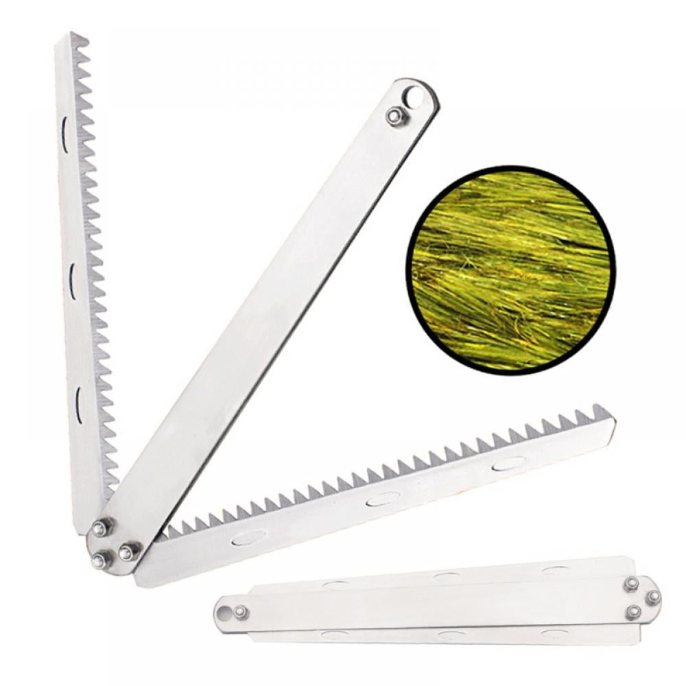 Stainless Steel Weed Cutter Double Blade Fishing Tool 