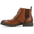 thumbnail image 3 of Vance Mens Bowman Wingtip Lace-up Ankle Boot, 3 of 10