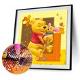thumbnail image 2 of Cuadros Decorativos Cuadro de diamantes 5D DIY Winnie the Pooh cuadro de diamantes de imitación de taladro redondo completo Likrtyny embutido en tela, 2 of 9