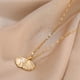 thumbnail image 4 of Collar de oro de mujer, colgante de perlas de Concha en forma de abanico, 4 of 4