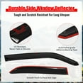 thumbnail image 3 of Ikon Motorsports Window Visor Fit 05-08 Dodge Magnum 05-10 Chrysler 300 Vent Rain Guard Sun Shade 4PCS, 3 of 9