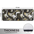 thumbnail image 5 of Kitchen Rugs Sets Of 2,Black White Gold Marble Pattern Anti Fatigue Kitchen Mat Rugs Non Slip Washable,Decorative Kitchen Floor Mats for Kitchen,Sink,Laundry,17"x47"+17"x47", 5 of 5