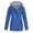 Jackets for women clearance-Blue, variant on Plus Size Jackets Clearance Women's Stripe Print inside Long Sleeve Rain Jacket Outdoor Jackets Hooded Raincoat Windproof Waterproof Blue Black*Friday/Cyber*Monday Clearance