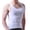 White, variant on qelini Tank Top Gym Men Big and Tall Long Vest Top Crewneck Sleeveless Shirt Vest Solid Color Cloths