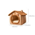 thumbnail image 3 of Latrodar Dog House Indoor Foldable Soft Kennel Bed Warm Cats House Puppy Cave With Cushion For Small Medium Large Dogs Cats Brown Decorative 10x2 Inch, 3 of 5