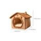 thumbnail image 3 of Mom's Best Casa para perros y gatos de interior y exterior, cama para dormir gruesa y cálida de felpa para perros pequeños., 3 of 9