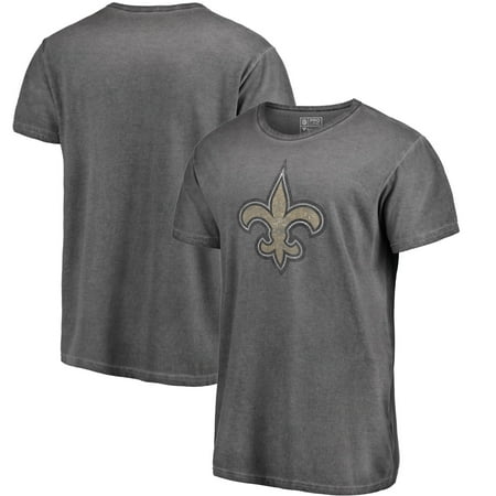 New Orleans Saints Helmet Logo New Orleans Saints NFL Pro Line by Fanatics Branded Washed Logo T-Shirt - Charcoal ()