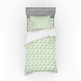 thumbnail image 1 of Ambesonne Floral Bedding Set 3 Pcs, Dandelion Bloom Pattern, Twin XL, Pale Green Yellow, 1 of 3