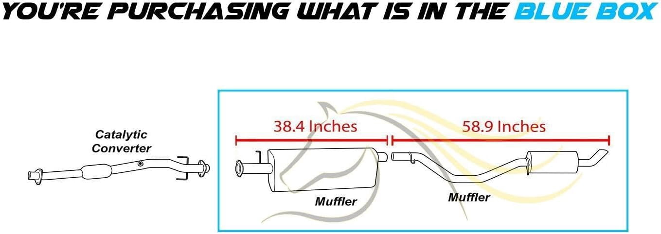 Northeastern Exhaust | Stainless Steel Center & Rear Muffler Exhaust System Kit Fits 2004–2005 Buick Rainier 4.2L – Direct Fit