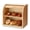 Bamboo, variant on Bread Box, 2 Layer Bamboo Bread Boxes for Kitchen Food Storage, Large Capacity Bread Keeper Roll Top with Removable Layer, 15" x 9.8" x 14.2", 15 mm Thickness (Self-assembly)