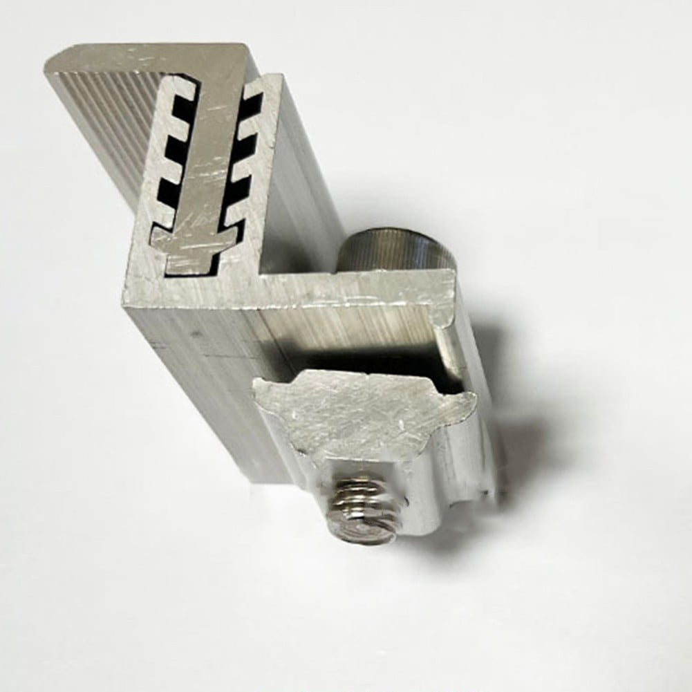 Solar End Clamp Solar Panel Mounting Z Bracket Clamps Aluminum Rail End Clamps