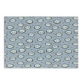 thumbnail image 1 of Narwhal Cutting Board, Cartoon Styled Whales with Polka Dots and Hearts Background Doodle Design, Decorative Tempered Glass Cutting and Serving Board, Small Size, Multicolor, by Ambesonne, 1 of 1