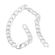 thumbnail image 3 of Cadenas de aluminio de 20 metros de color duradero, eslabones trenzados antioxidantes, cadenas de cable cruzadas para pulseras de bricolaje, collares, tobilleras, plata, 3 of 14