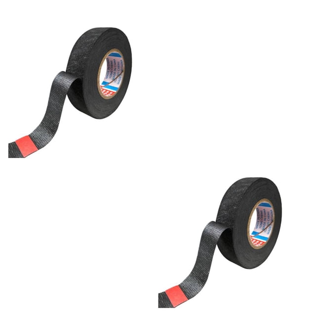 Speravity Nueva cinta adhesiva de tela Coroplast tipo Tesa para arnés de cables ancho de telar de cableado 9/15/19/25/32MM longitud 15/25M cinta Negro 15mmx15m 2piezas Speravity CBP130321