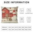 thumbnail image 5 of COMIO  retro winter pillowcase waist pillowcase snowman red bishop's nest decoration pillowcase seasonal indoor and outdoor decoration, 5 of 5