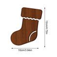 thumbnail image 3 of LED Christmas Wall Decor Light, 7Pcs Xmas Stocking Shape Lighted Wooden Wall Hanging For Holiday Season, 3 of 5
