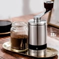 thumbnail image 2 of 6 adjustable settings with manual coffee , conical burr mill stainless, 2 of 8