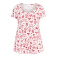 thumbnail image 5 of Valentine's Day Women's Knit Henley Top and Shorts Pajama Set from Way to Celebrate, 2-Piece, Sizes XS-3X, 5 of 5