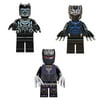 12 Pcs Super Hero Black Panther Action Figures Building Blocks Toys, 1.77 inch Collectible Battle Hero Black Panther Minifigures Building Kits for Boys Kids Fans Birthday Gift