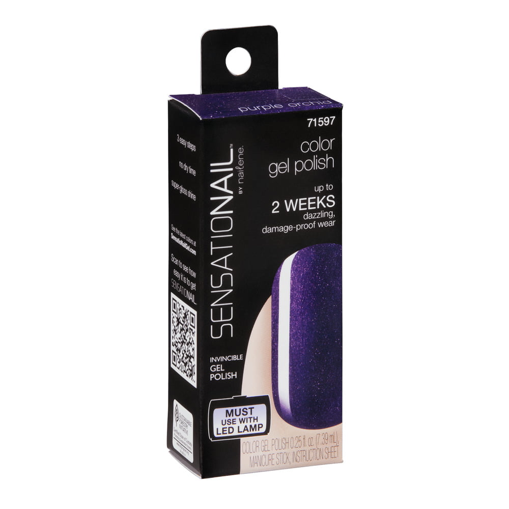 Iedereen Gedachte Iedereen Sensationail Gel Nail Polish (Purple), Purple Orchid, 0.25 fl oz -  Walmart.com