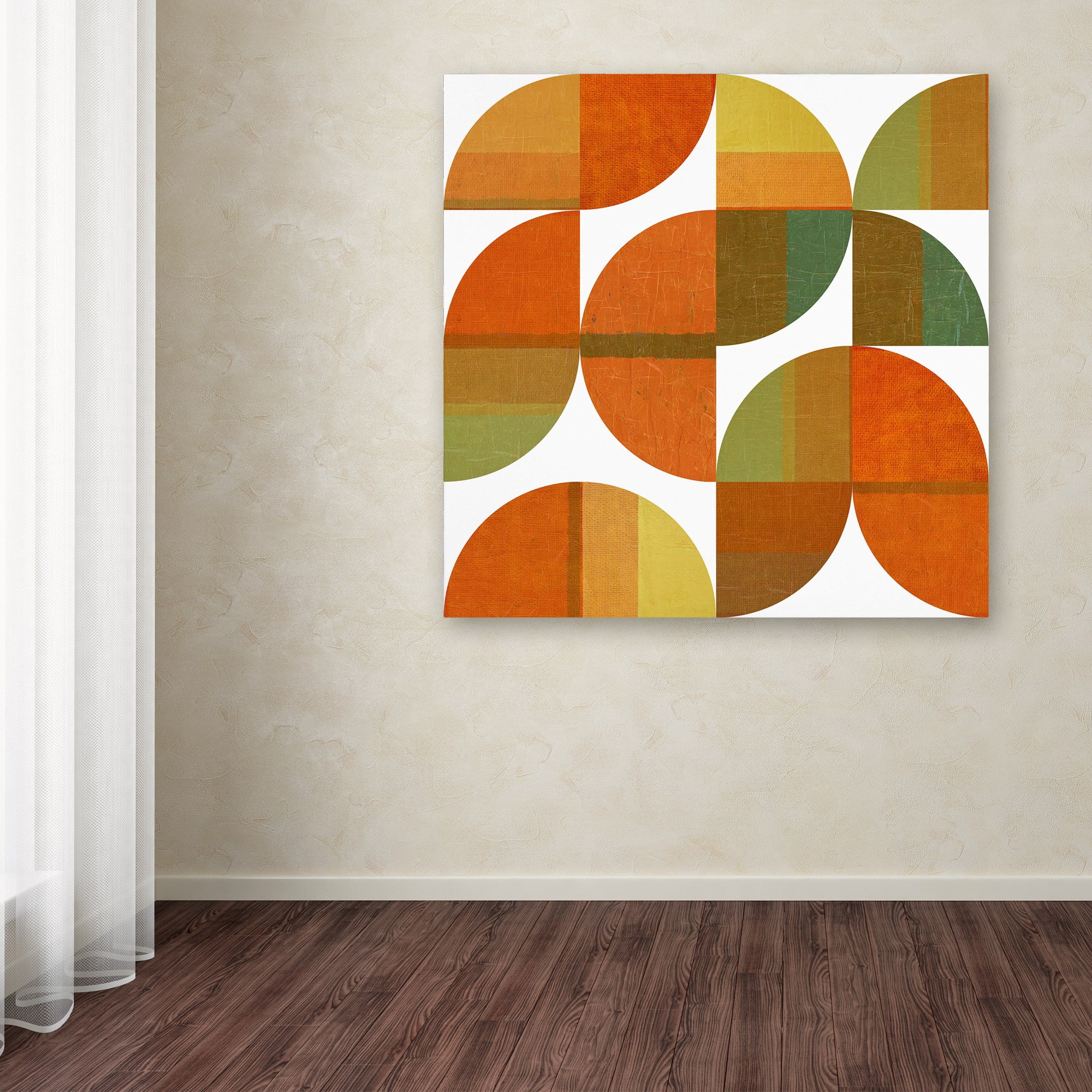 Trademark Fine Art "Four Suns Quartered 1.0" Canvas Art by Michelle Calkins