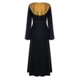 thumbnail image 2 of Vestido de bata con capucha de bruja gótica renacentista de Halloween para mujer, 2 of 3