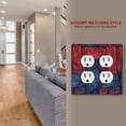 thumbnail image 4 of Red Blue Dark Light Switch Cover Decorative Switch Plates and Outlet Covers Wall Plate for Electrical Kitchen Home Office Art Decor Standard Size, 4 of 4