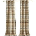 thumbnail image 3 of Barefoot Bungalow Phoenix Southwestern Boho Grommet-Top Curtain Panels, Set of 2, Tan, 3 of 7