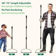 thumbnail image 2 of DEROFIT Garden Rake, 72 inch Long 14 Inch Wide Heavy Duty 14 Tines Metal Bow Rake for Lawn,Hard Landscape Cultivator Garden Rake,Gray, 2 of 7