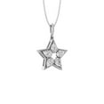 thumbnail image 5 of ARAIYA FINE JEWELRY Sterling Silver Pear-Shape Lab-Grown Diamond Five Stone Star Pendant&nbsp;with Silver Cable Chain Necklace (1/2 cttw, D-F Color, VS1 Clarity)18", 5 of 7
