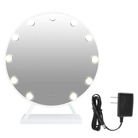Anauto Cosmetic Mirror, Makeup Bulbs,11LED Round Styles Mirror Touch Super-brilliant Live Streaming Makeup Filling Lamp White (Best Live Streaming Tools)