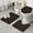 Black Christmas Car, variant on Black Christmas Car and Santa Pattern Bathroom Rugs Sets 3 Piece,Toilet Cover Set,Absorbent Non Slip Bathroom Mats Sets with U-Shaped Contour Rug Toilet Rug Set