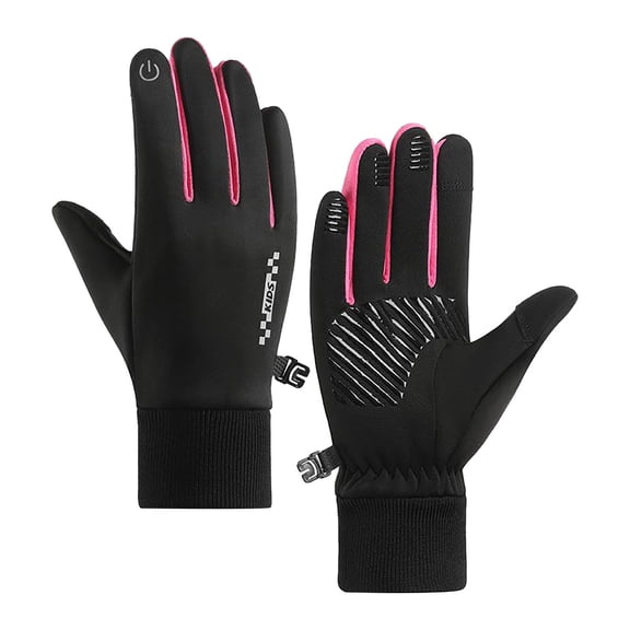 LIZENG Kids' Touchscreen Gloves with Textured Grip Soft Knit Winter Gloves for Boys and Girls 3-15 Years Cycling School