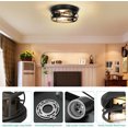 thumbnail image 3 of 2 Pack Farmhouse Flush Mount Ceiling Light Ceiling Light Fixtures Industrial Flush Mount Ceiling Light for Hallway, Kitchen, Foyer, Bedroom Living Room Laundry, 3 of 8